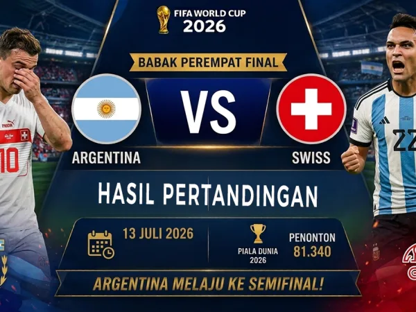 Argentina vs Swiss di Babak Perempat Final Piala Dunia 2026