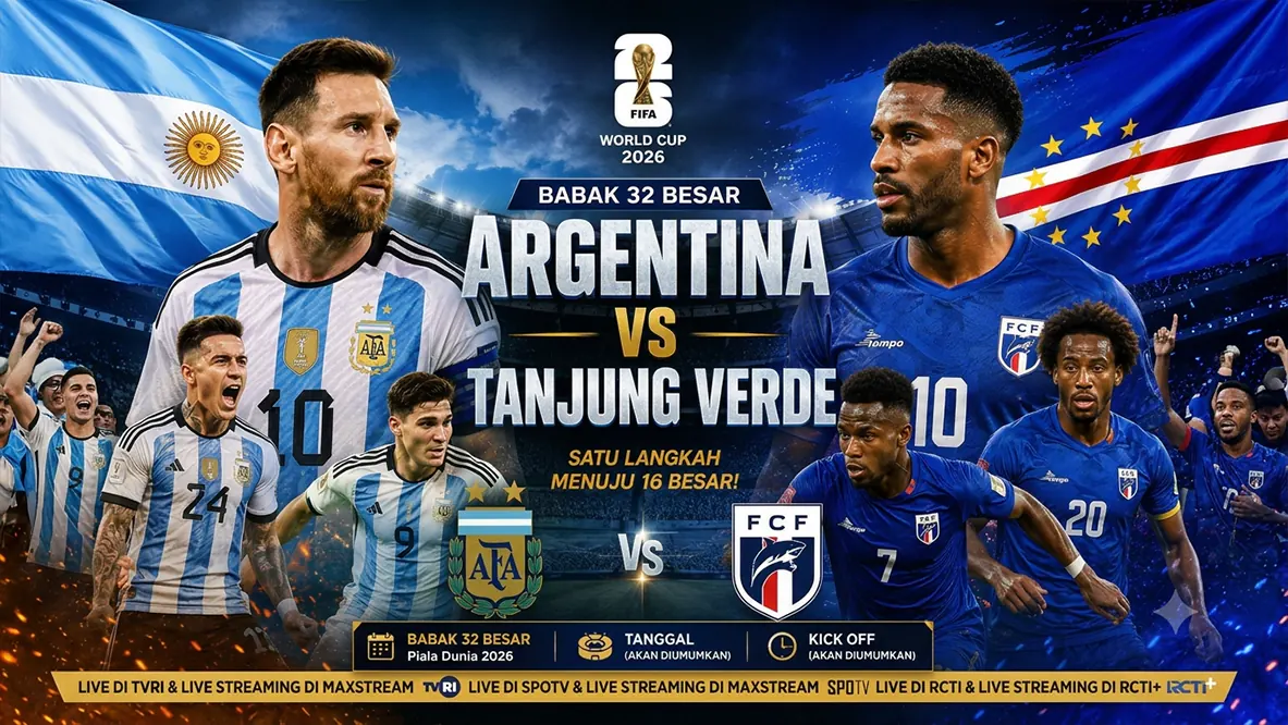 Prediksi Argentina vs Tanjung Verde di Babak 32 Besar Piala Dunia 2026