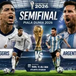 Prediksi Inggris vs Argentina di Semifinal Piala Dunia 2026