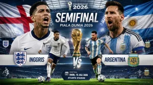 Prediksi Inggris vs Argentina di Semifinal Piala Dunia 2026