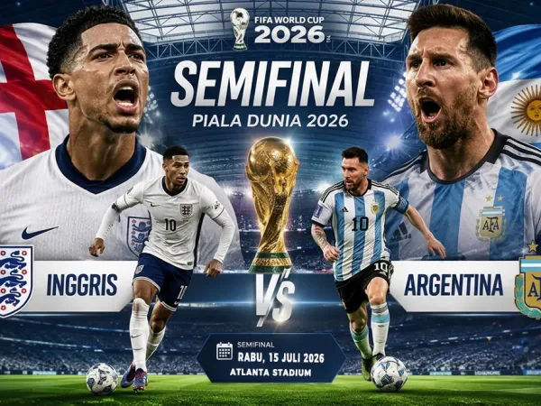 Prediksi Inggris vs Argentina di Semifinal Piala Dunia 2026