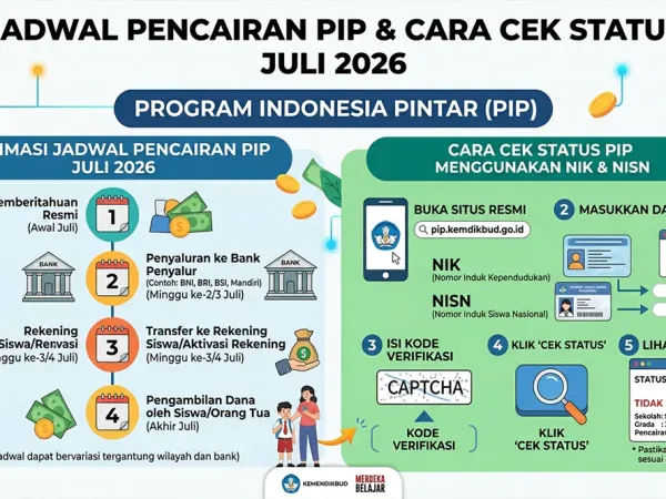 Jadwal Pencairan PIP Juli 2026, Cek Status Menggunakan NIK dan NISN