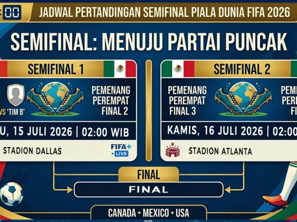 Jadwal Semifinal Piala Dunia 2026