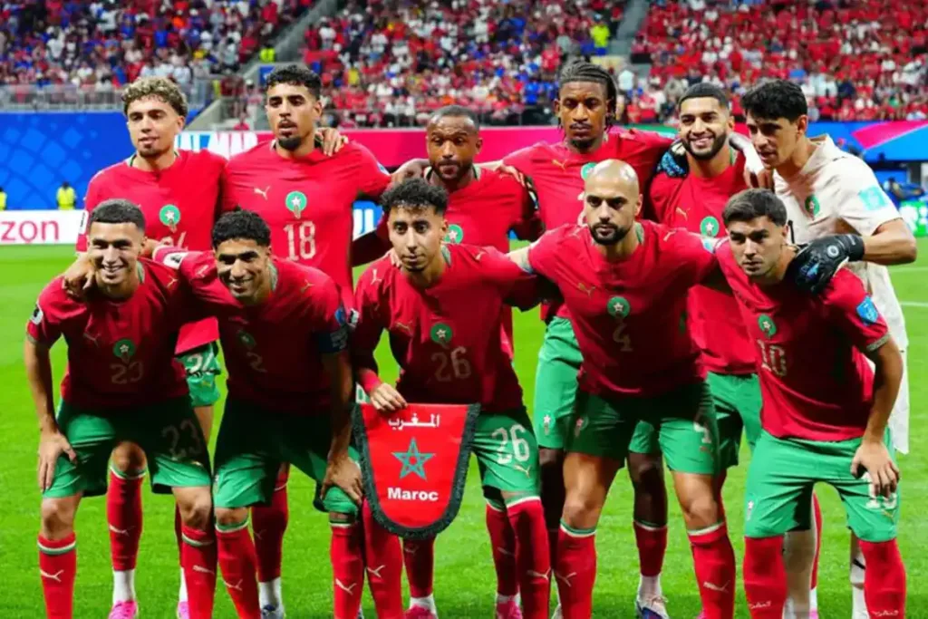 Marocco’s starting lineup for round of 16 World Cup 2026. (Credit: Foot Africa)