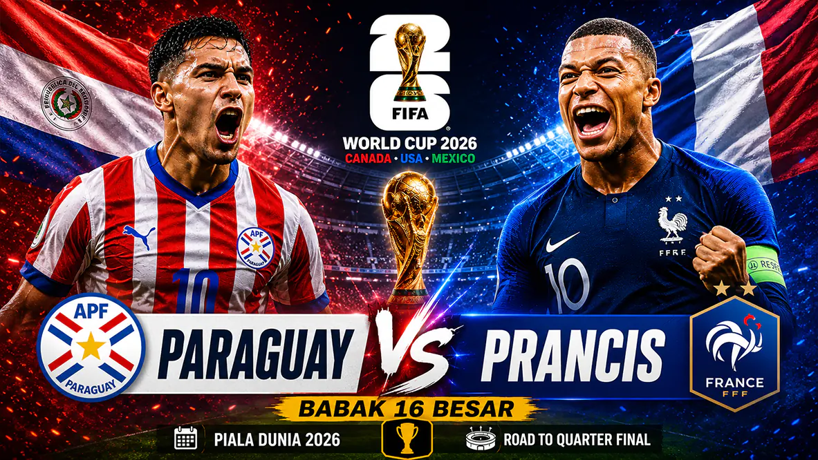 Prediksi Paraguay vs Prancis di Babak 16 Besar Piala Dunia 2026