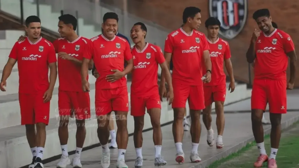 Pemain Timnas Indonesia di persiapan jelang terjun di ajang ASEAN Championship Hyundai Cup 2026. (INSTAGRAM/@timnasindonesia)