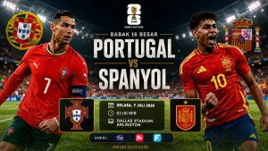 Prediksi Portugal vs Spanyol di Babak 16 Besar Piala Dunia 2026