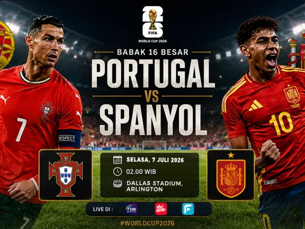 Prediksi Portugal vs Spanyol di Babak 16 Besar Piala Dunia 2026