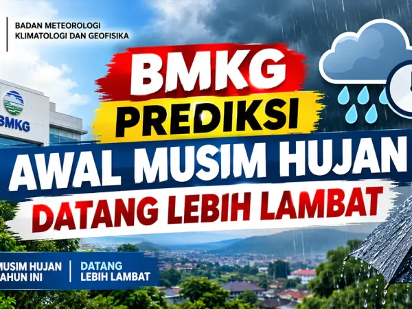 BMKG Prediksi Awal Musim Hujan Datang Lebih Lambat