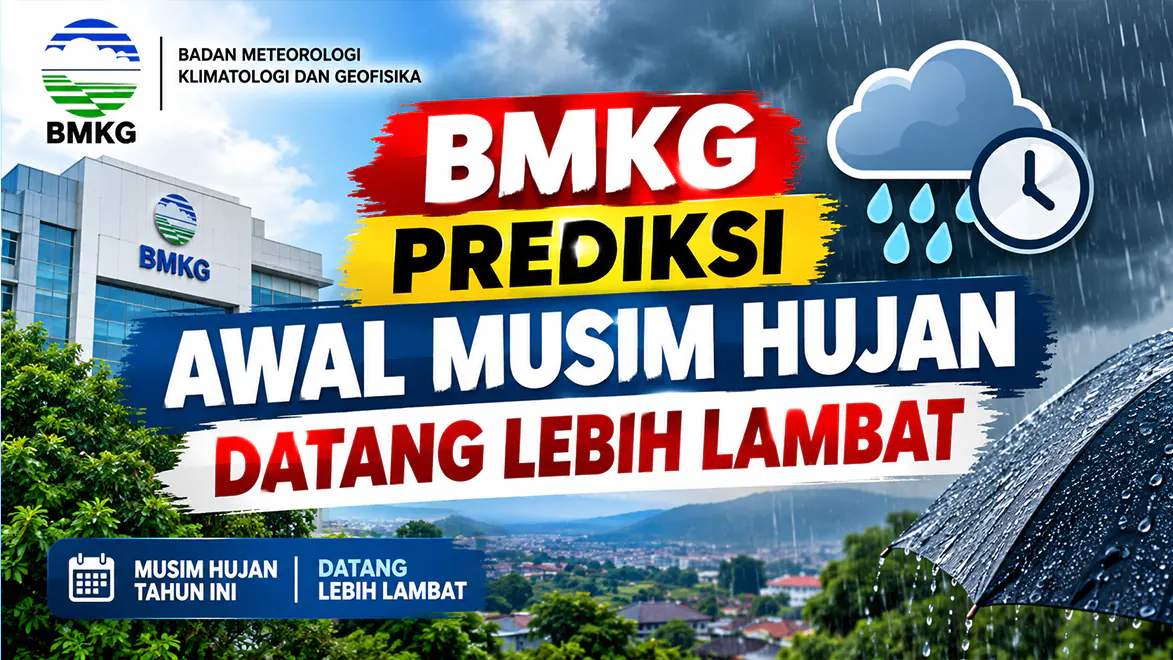 BMKG Prediksi Awal Musim Hujan Datang Lebih Lambat