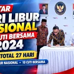 Daftar Hari Libur Nasional dan Cuti Bersama Tahun 2024