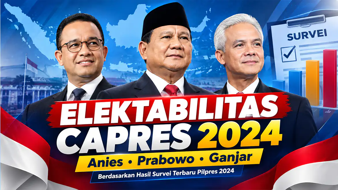 Elektabilitas Paslon Capres Anies, Prabowo, Ganjar Berdasarkan Hasil Survei Terbaru