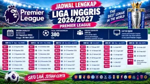 Jadwal Lengkap Liga Inggris 2026/2027