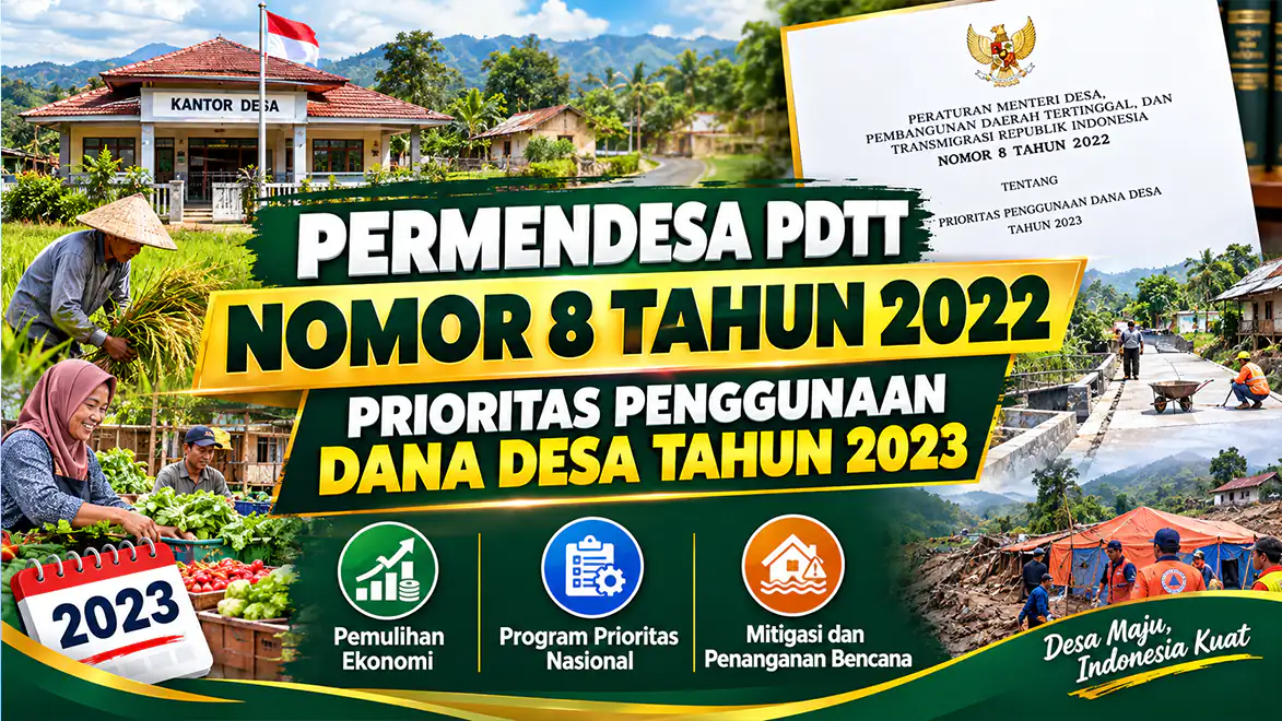 Priorias Penggunaan Dana Desa Tahun 2023: Permendesa PDTT Nomor 8 Tahun 2022