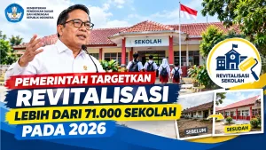 Pemerintah Targetkan Revitalisasi Lebih dari 71.000 Sekolah pada 2026